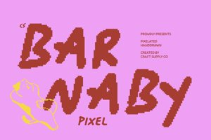 Related font CS Barnaby Pixel