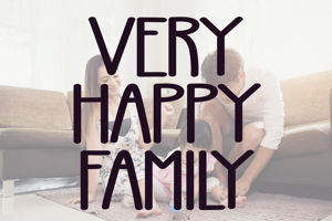 Related font Very Happy Family