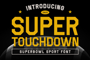 Related font Super Touchdown