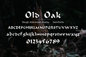 Related font Old Oak