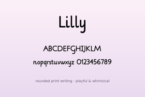 Related font Lilly