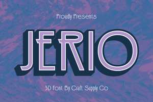 Related font Jerio 3D