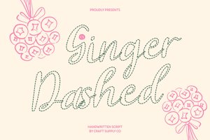 Related font CS Ginger Dashed