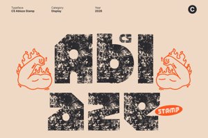 Related font CS Ablaze Stamp