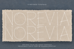 Related font Norevia