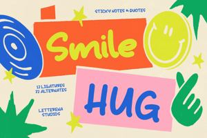 Related font Smile Hug VERSION