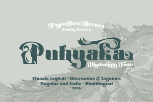 Related font Puhyaka Font