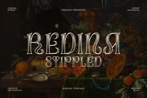 Related font CS Redina Stippled