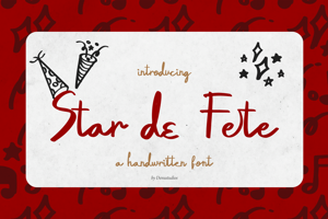 Related font Star de Fete