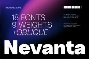 Nevanta - Sans Serif Font