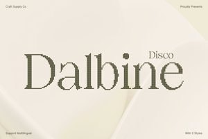 Related font Dalbine Disco