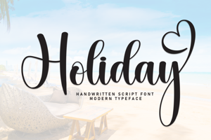 Related font Holiday