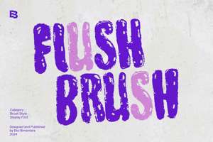 Related font Flush Brush