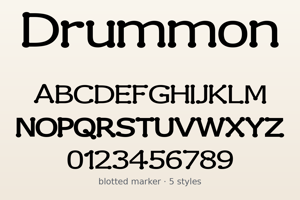 Related font Drummon