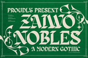 Related font Zaiwo Nobles