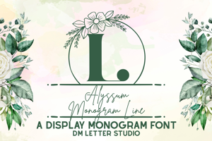 Alyssum Line Monogram