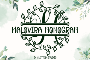 Related font Halovira Split