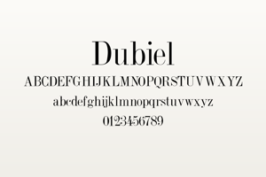 Related font Dubiel