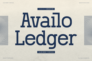 Related font Availo Ledger