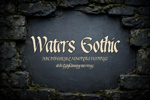 Related font Waters Gothic
