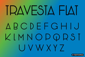 Related font Travesta Flat