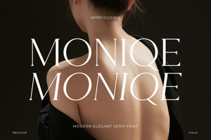 Related font Moniqe