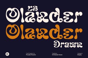 Related font CS Olander Drawn