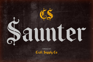 Related font CS Saunter