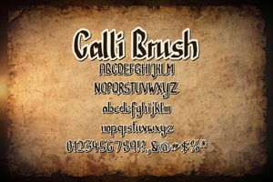 Related font Calli Brush