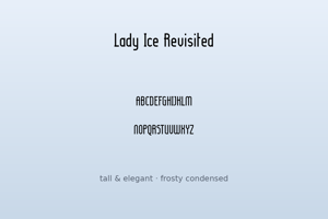 Related font Lady Ice Revisited