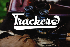 Trackers - Bold Script Font