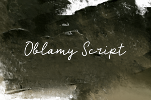 Related font Oblamy Script