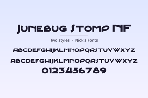 Related font Junebug Stomp NF