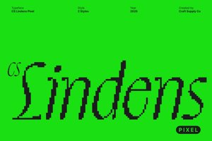 Related font CS Lindens Pixel