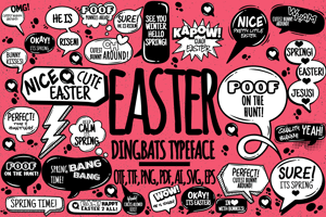 Related font EASTER BUBBLES
