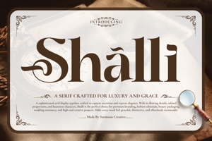 Related font Shalli