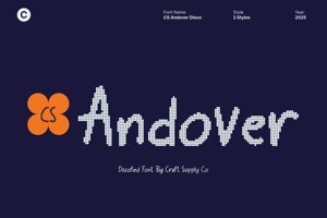 Related font CS Andover Disco