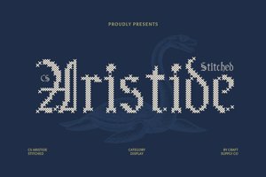 Related font CS Aristide Stitched