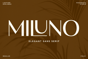 Related font Miluno