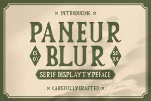 Related font Paneur Blur