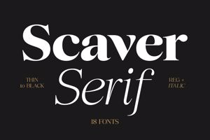 Related font Scaver Font