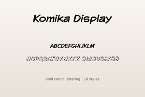Related font Komika Display