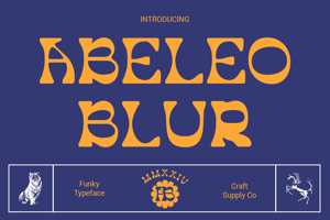 Related font Abeleo Blur