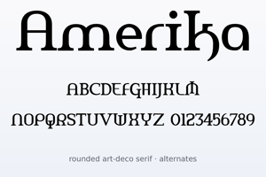 Related font Amerika