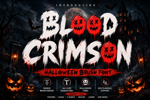 Related font Blood Crimson