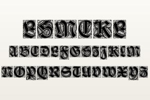 Related font Ehmcke Schwabacher Initialen