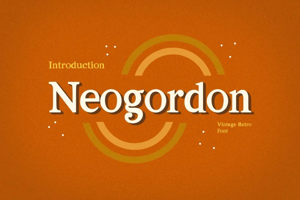 Related font Neogordon Vintage Retro Fun
