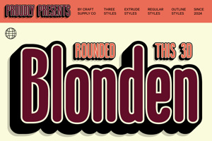 Blonden Rounded 3D