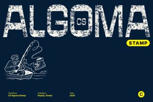 Related font CS Algoma Stamp
