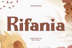 Related font Rifania